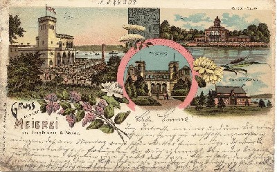 Chromolithographie / postalisch gelaufen 1898